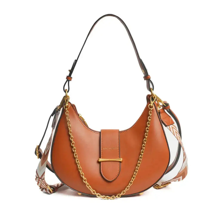 Sac Demi-lune Mac Alyster "Desinvolte" - Sac Demi-lune Mac Alyster "Desinvolte" - Cognac Melisac -Reims