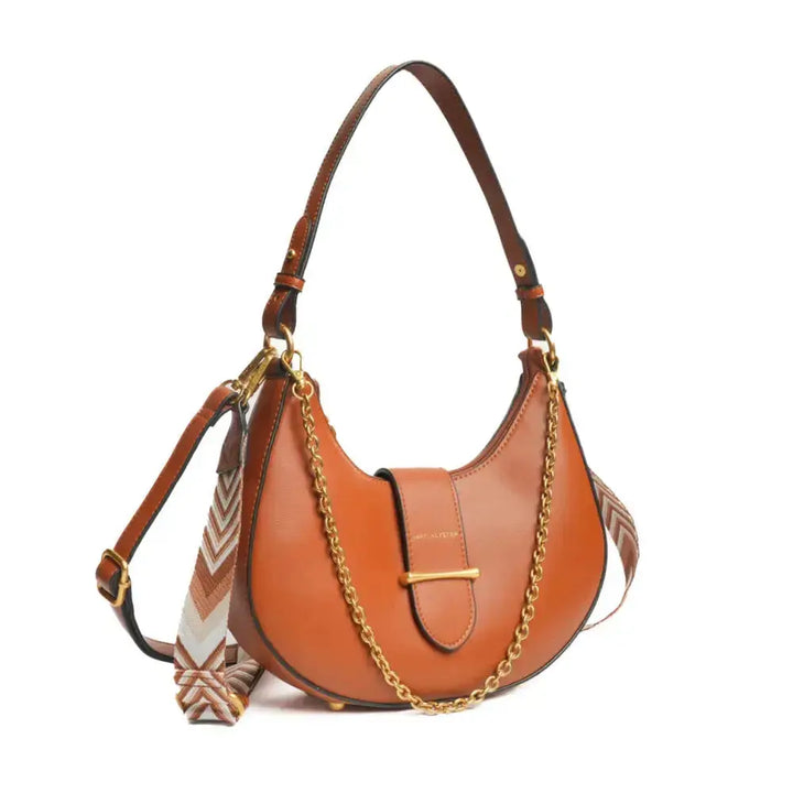 Sac Demi-lune Mac Alyster "Desinvolte" - Sac Demi-lune Mac Alyster "Desinvolte" - Nude Melisac -Reims