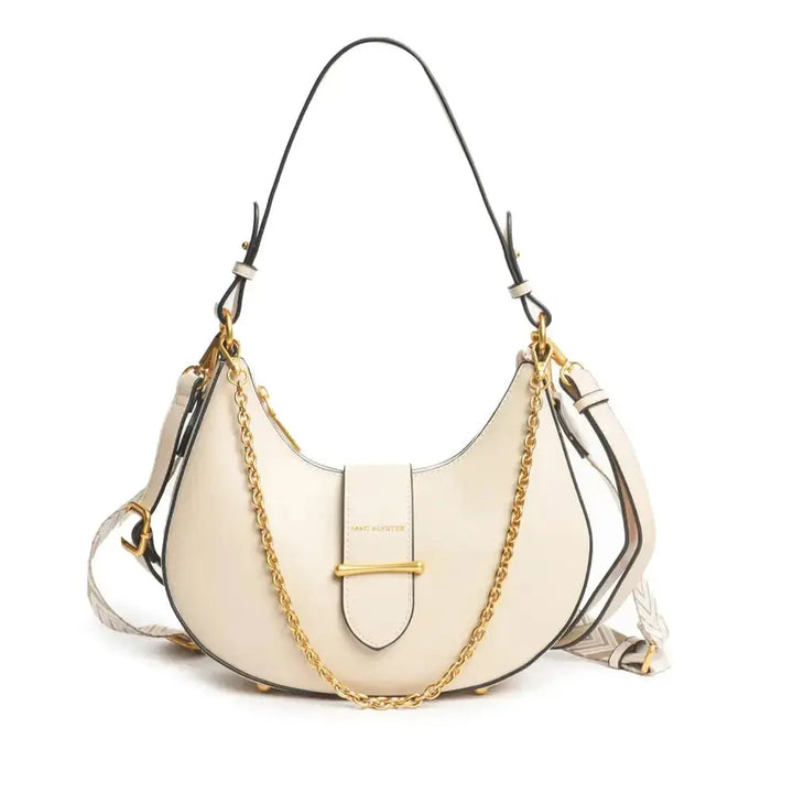Sac Demi-lune Mac Alyster "Desinvolte" - Sac Demi-lune Mac Alyster "Desinvolte" - Nude Melisac -Reims