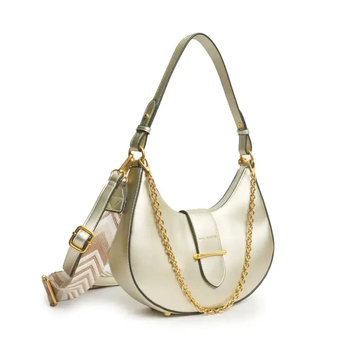 Sac Demi-lune Mac Alyster "Desinvolte" - Sac Demi-lune Mac Alyster "Desinvolte" - Nude Melisac -Reims