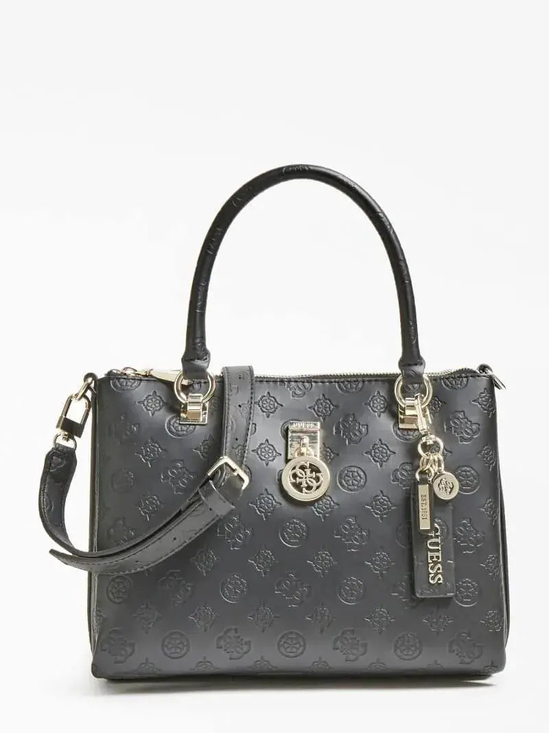 Sac à main Guess Ninnette Logo Imprimé - Sac à main Guess Ninnette Logo Imprimé - Noir Melisac -Reims