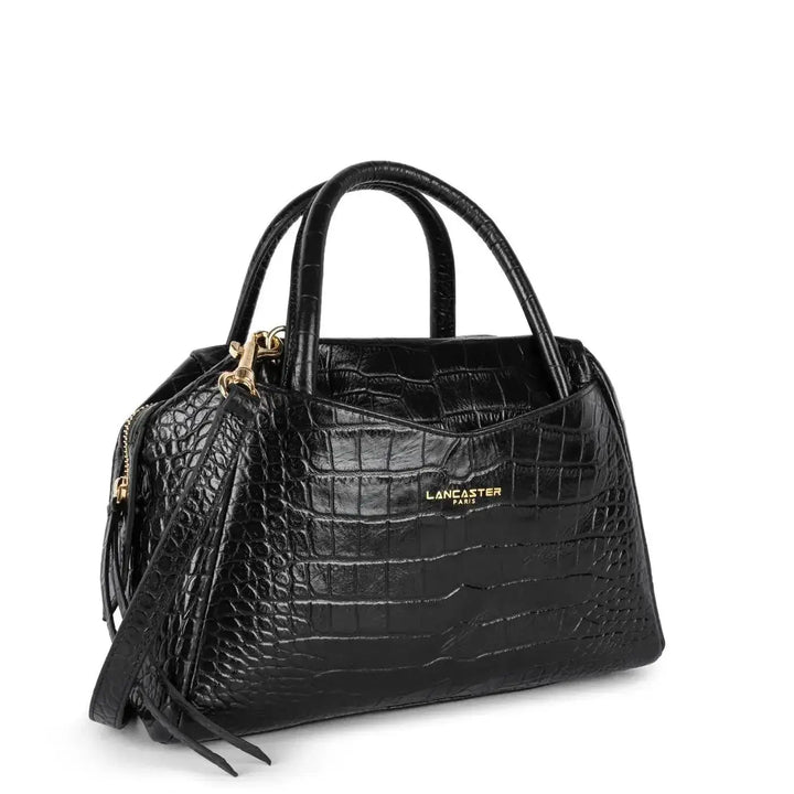 Sac à main Lancaster Exotic Croco CN 524-97 - Sac à main Lancaster Exotic Croco CN 524-97 - Noir Melisac -Reims