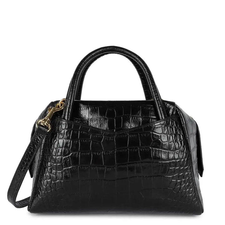 Sac à main Lancaster Exotic Croco CN 524-97 - Sac à main Lancaster Exotic Croco CN 524-97 - Noir Melisac -Reims