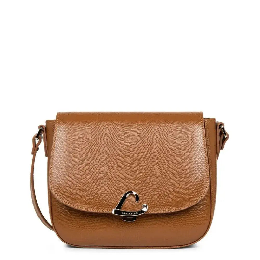 Sac bandoulière Lancaster Lucertola 433-03 - Sac bandoulière Lancaster Lucertola 433-03 - Camel Melisac -Reims