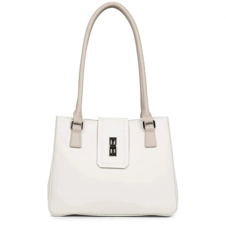 Sac porté épaule Lancaster City Maé 432-25 - Sac porté épaule Lancaster City Maé 432-25 - Ecru/Galet Rosé Melisac -Reims