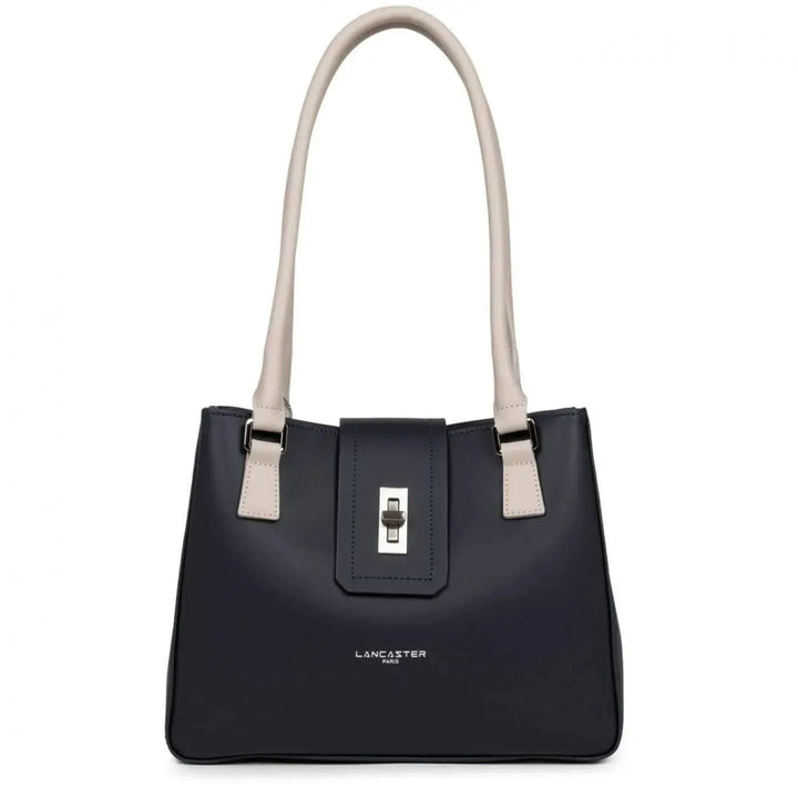 Sac porté épaule Lancaster City Maé 432-25 - Sac porté épaule Lancaster City Maé 432-25 - Bleu Foncé/Galet Rosé Melisac -Reims