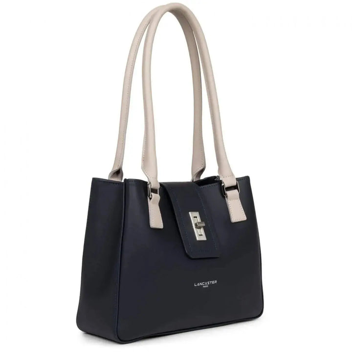Sac porté épaule Lancaster City Maé 432-25 - Sac porté épaule Lancaster City Maé 432-25 - Ecru/Galet Rosé Melisac -Reims