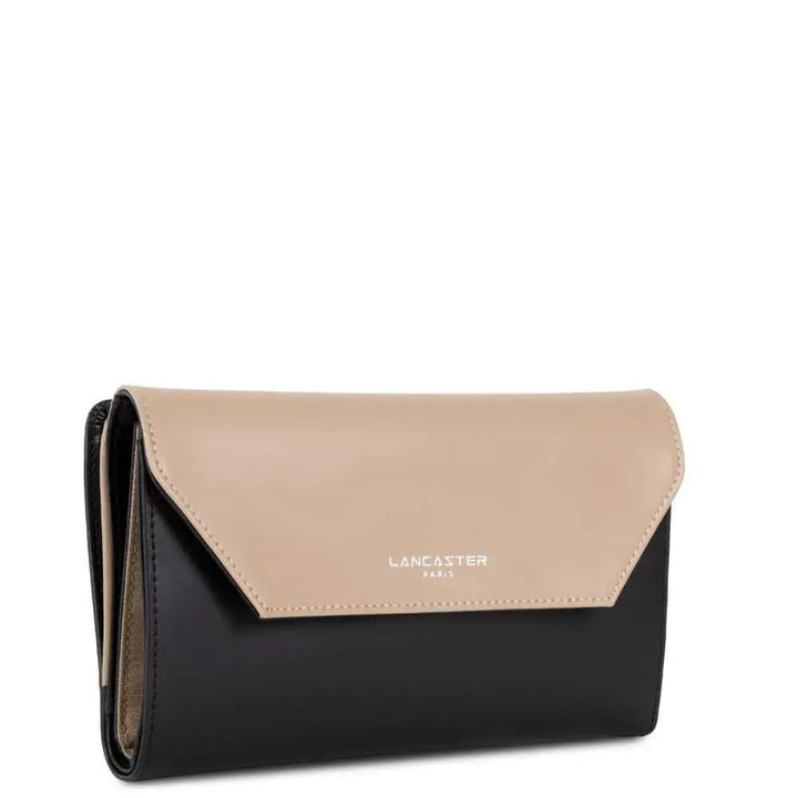 Portefeuille compagnon Lancaster Smooth 137-04 - Portefeuille compagnon Lancaster Smooth 137-04 - Noir/Nude/Vison Melisac -Reims