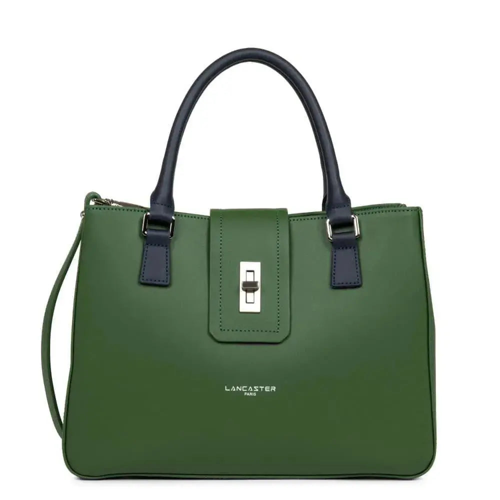 Sac à main Lancaster City Maé 432-26 - Sac à main Lancaster City Maé 432-26 - Vert Pin/Bleu Foncé Melisac -Reims