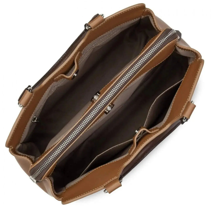 Sac à main Lancaster City Marina 523-83 - Sac à main Lancaster City Marina 523-83 - Camel Marron Melisac -Reims