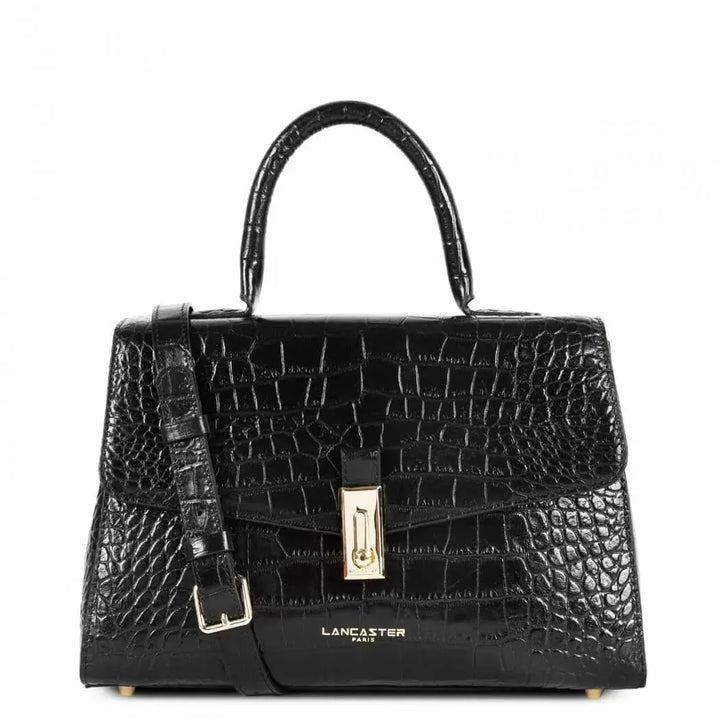 Sac à main Lancaster Exotic Croco 524-47 - Sac à main Lancaster Exotic Croco 524-47 - Noir Melisac -Reims