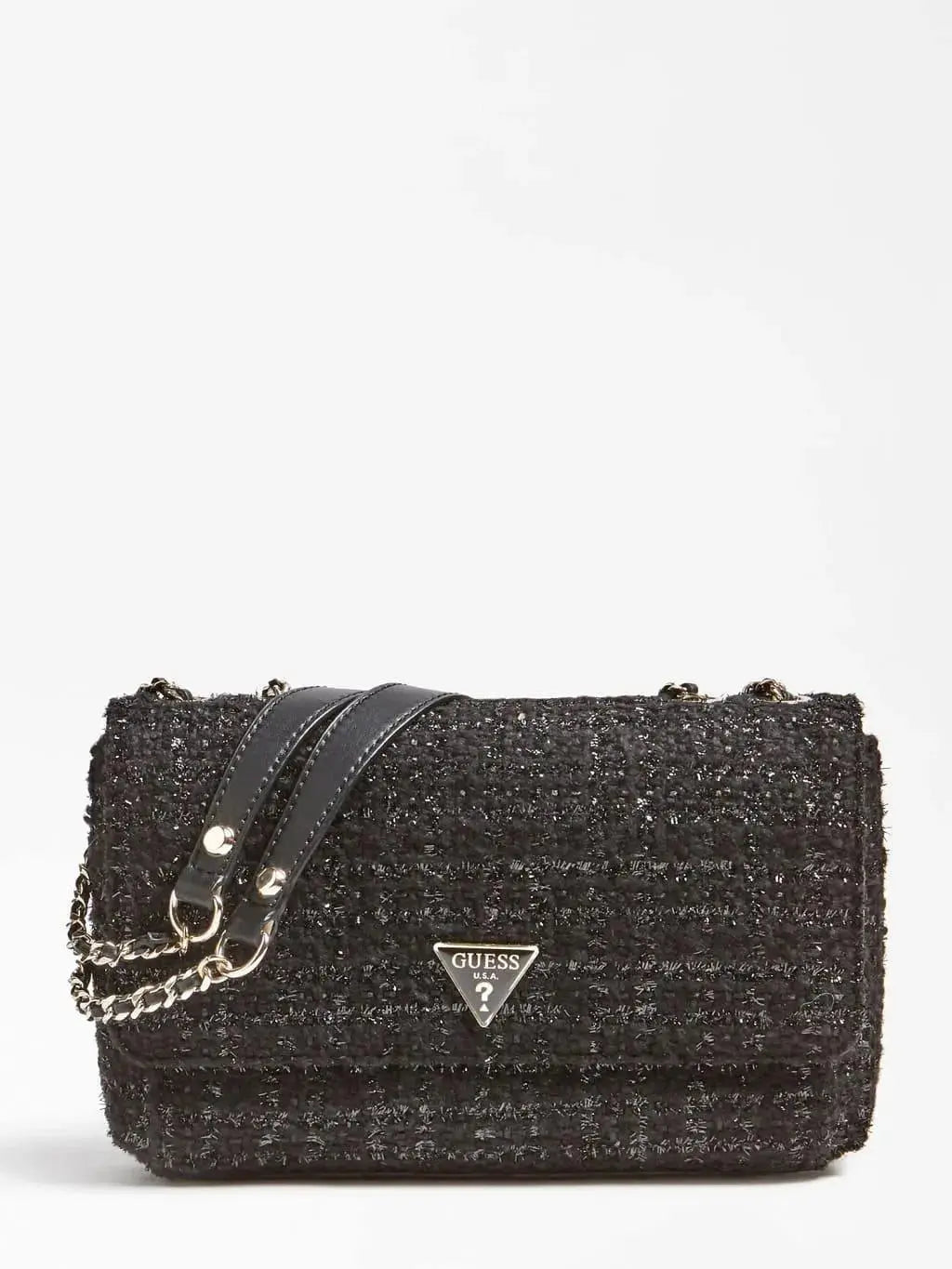 Sac bandoulière Guess Cessily Tweed - Sac bandoulière Guess Cessily Tweed - Default Title Melisac -Reims