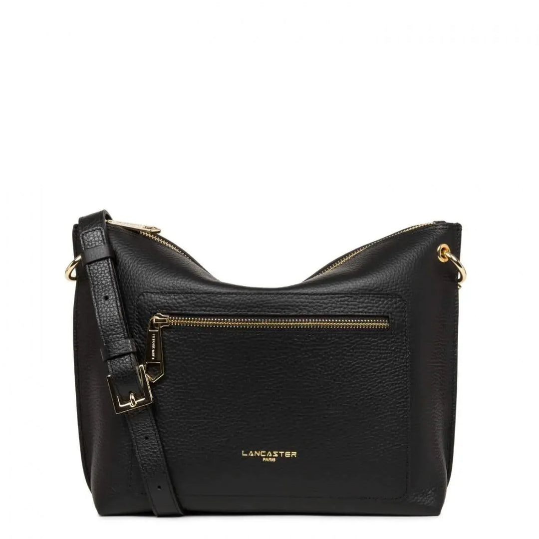 Sac bandoulière Lancaster Foulonne Double 470-26 - Sac bandoulière Lancaster Foulonne Double 470-26 - Noir in nude Melisac -Reims