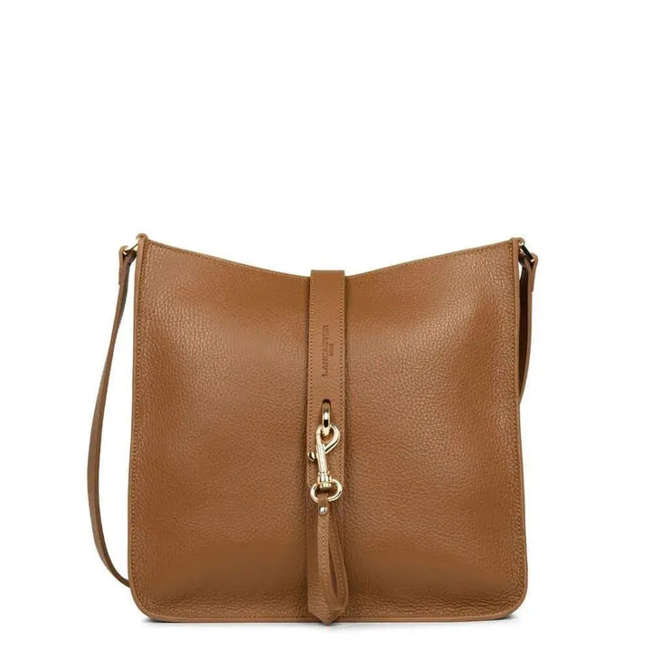 Sac bandoulière Lancaster Foulonne Double 470-34 - Sac bandoulière Lancaster Foulonne Double 470-34 - Camel/Orange Melisac -Reims