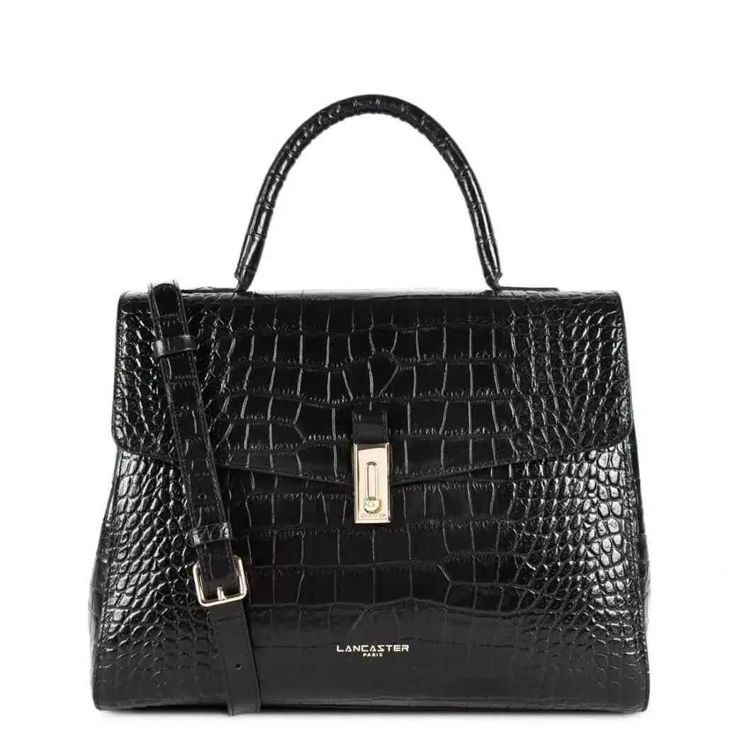 Sac Lancaster Exotic Croco 524-56 - Sac Lancaster Exotic Croco 524-56 - Noir Melisac -Reims