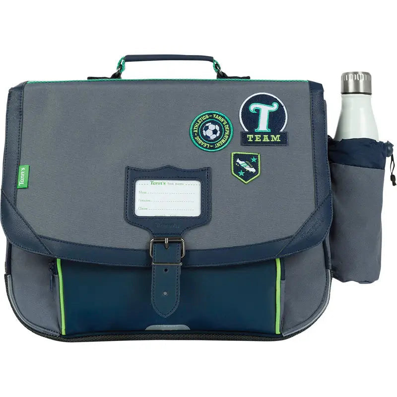 Cartable Tann's "Tiago" 38cm - Poche gourde Tann's