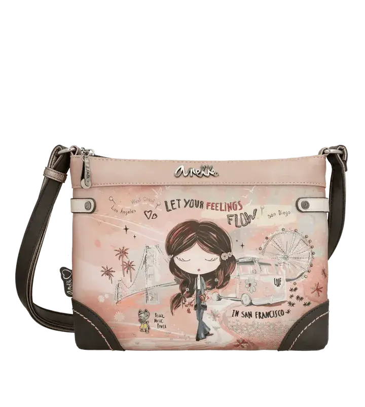 Anekke Sac bandoulière Peace & Love Pink 38823-701 - Anekke Sac bandoulière Peace & Love Pink 38823-701 - Default Title Melisac -Reims