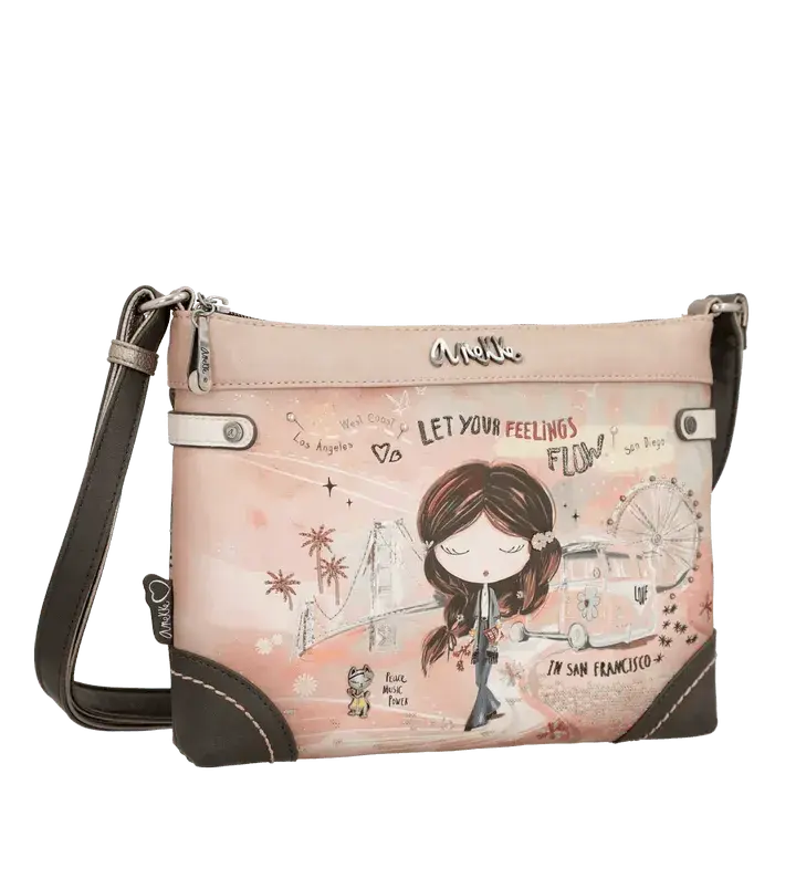 Anekke Sac bandoulière Peace & Love Pink 38823-701 - Anekke Sac bandoulière Peace & Love Pink 38823-701 - Default Title Melisac -Reims