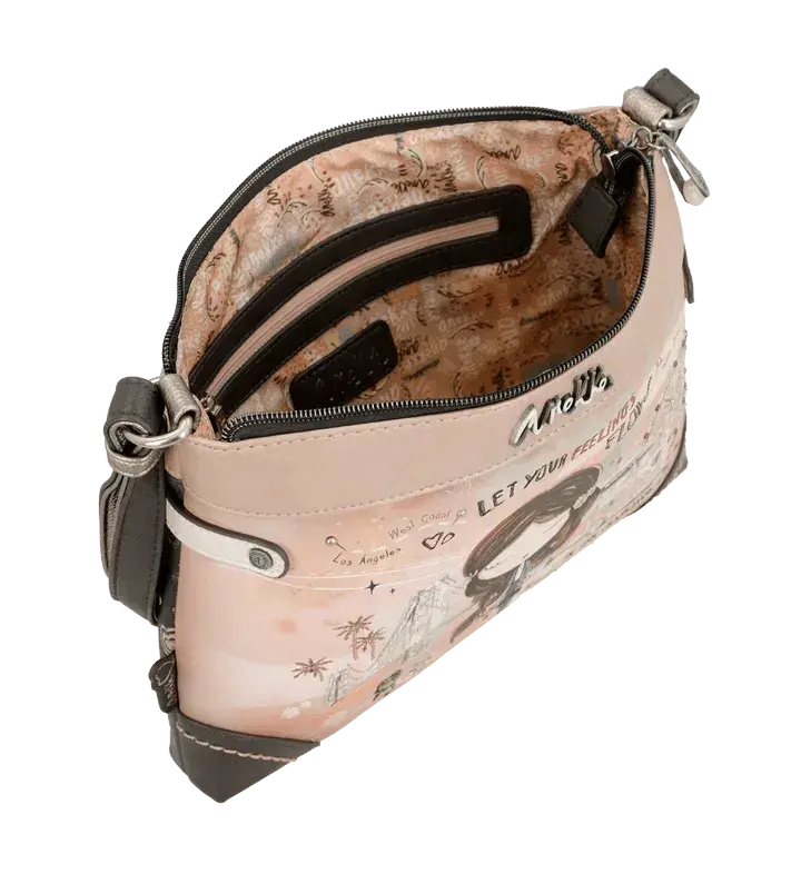 Anekke Sac bandoulière Peace & Love Pink 38823-701 - Anekke Sac bandoulière Peace & Love Pink 38823-701 - Default Title Melisac -Reims
