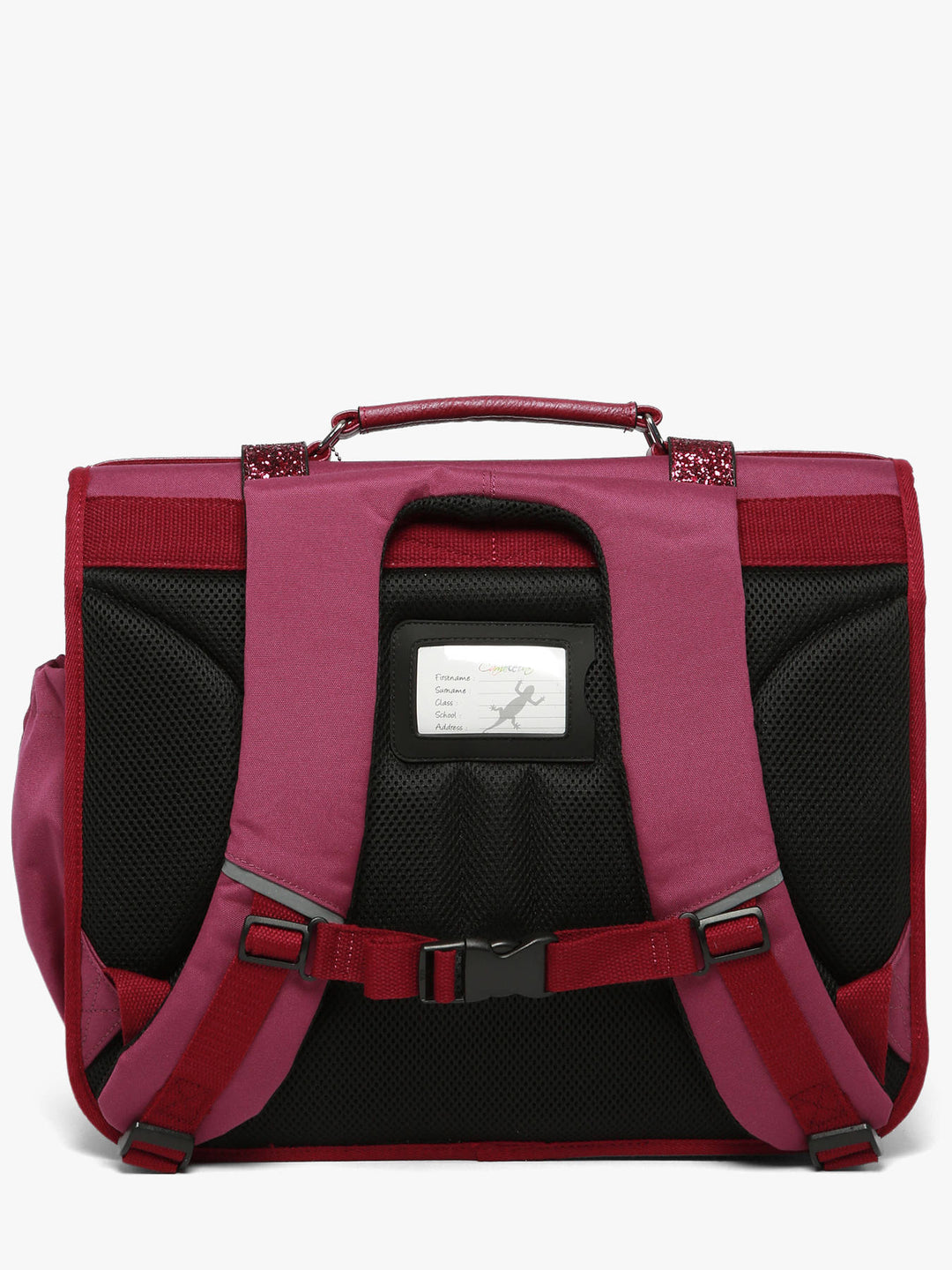 Cartable Vintage Fantasy 3 Compartiments Glossy Cherry pour filles CE2, CM1, CM2 - Melisac