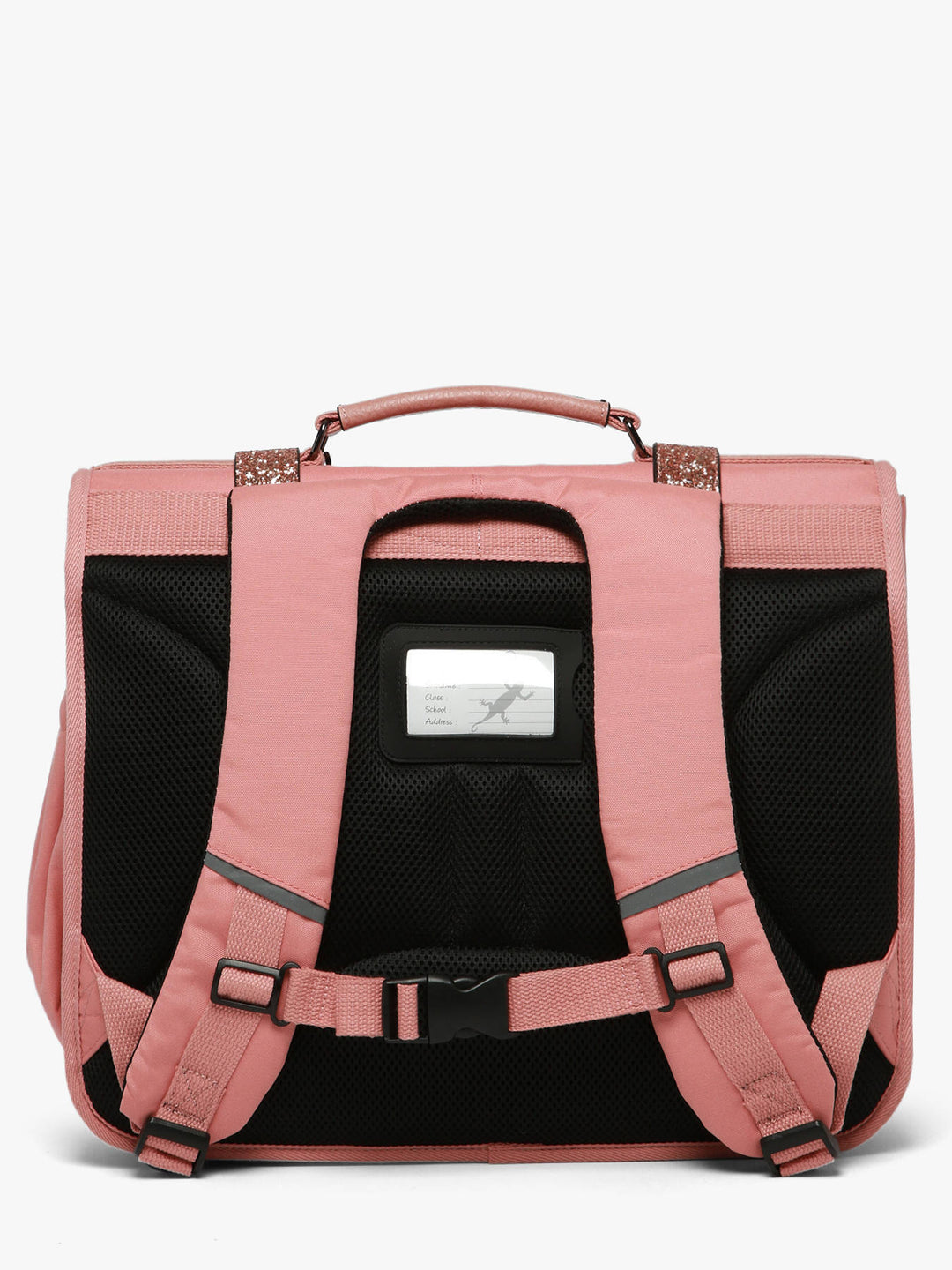 Cartable Vintage Fantasy 3 Compartiments Glossy Pink pour filles CE2, CM1, CM2 - Melisac