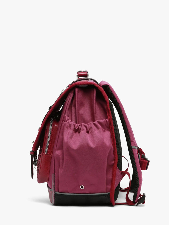 Cartable Vintage Fantasy 3 Compartiments Glossy Cherry pour filles CE2, CM1, CM2 - Melisac