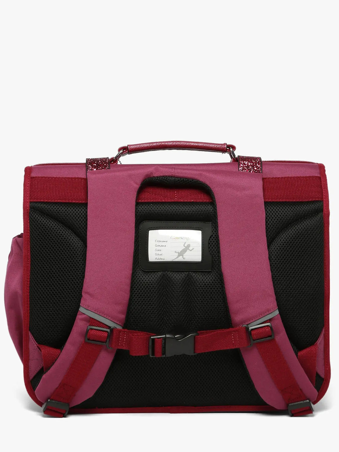 Cartable Vintage Fantasy 3 Compartiments Glossy Cherry pour filles CE2, CM1, CM2 - Melisac