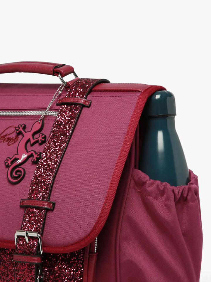 Cartable Vintage Fantasy 3 Compartiments Glossy Cherry pour filles CE2, CM1, CM2 - Melisac