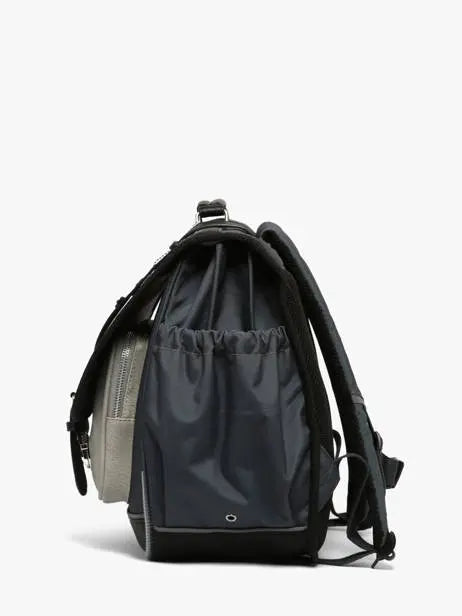 Cartable Urban Vintage 3 Compartiments Grey Stellar pour enfants CE2, CM1, CM2 - Melisac