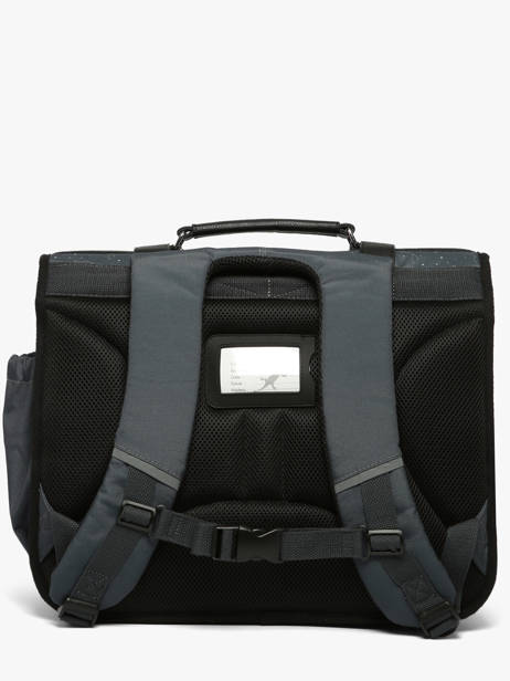Cartable Urban Vintage 3 Compartiments Grey Stellar pour enfants CE2, CM1, CM2 - Melisac
