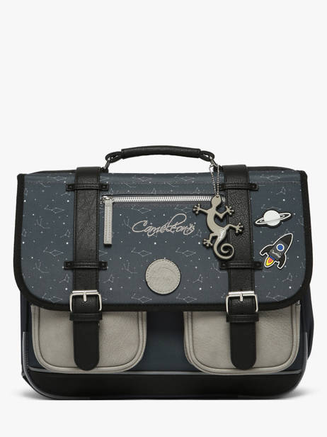 Cartable Urban Vintage 2 Compartiments Grey Stellar pour enfants CP, CE1 - Melisac