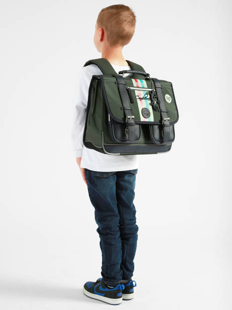 Cartable Urban Vintage 2 Compartiments Sixties Driver pour enfants CP, CE1 - Melisac