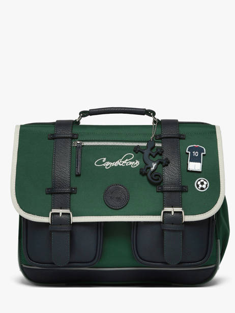 Cartable Urban Vintage 2 Compartiments Soccer Player pour enfants CP, CE1 - Melisac
