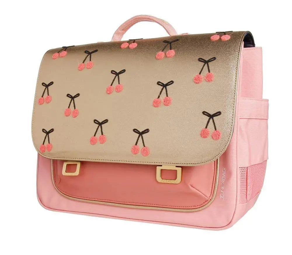 Cartable Jeune Premier Cherry Pompon 38 cm - Cartable Jeune Premier Cherry Pompon 38 cm - Default Title Melisac -Reims