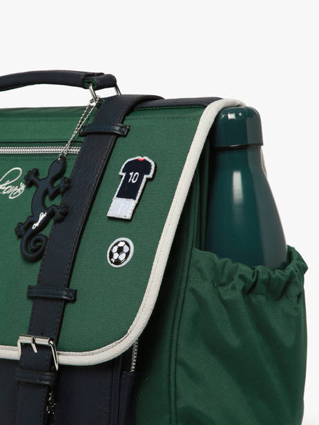 Cartable Urban Vintage 3 Compartiments Soccer Player pour enfants CE2, CM1, CM2 - Melisac