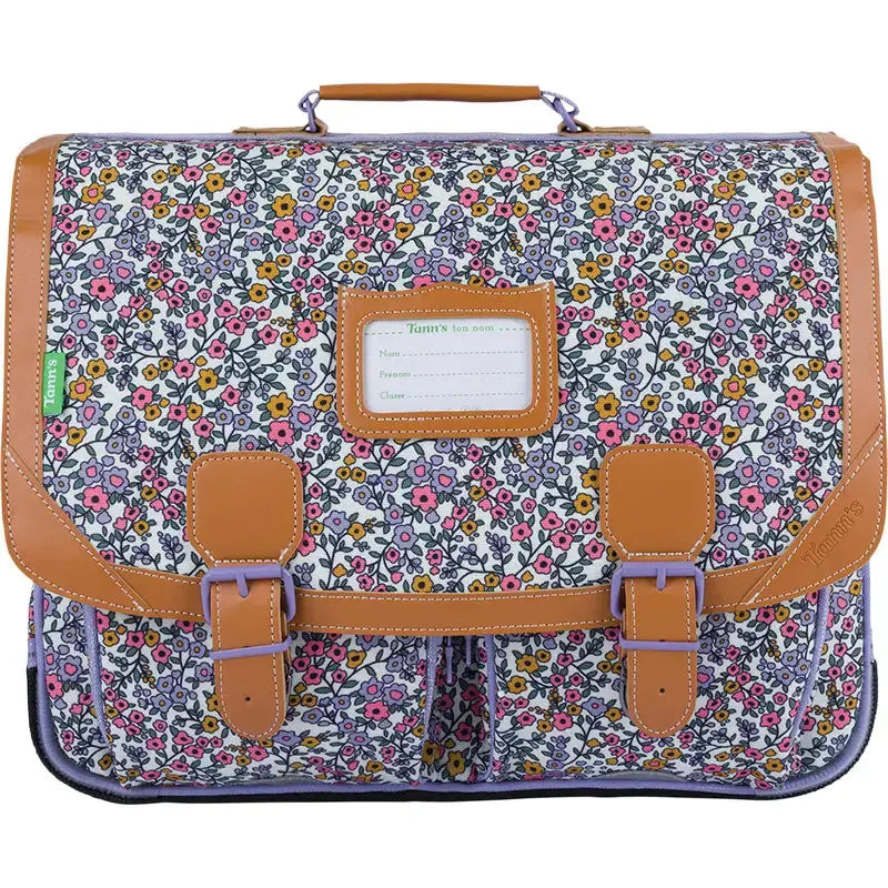 Cartable Tann's 'May' 41cm Motif Fleuri Élégance Intemporelle