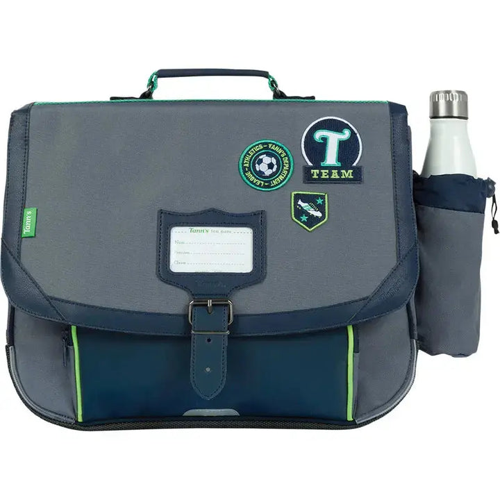 Cartable Tann's "Tiago" 38cm - Poche gourde Tann's