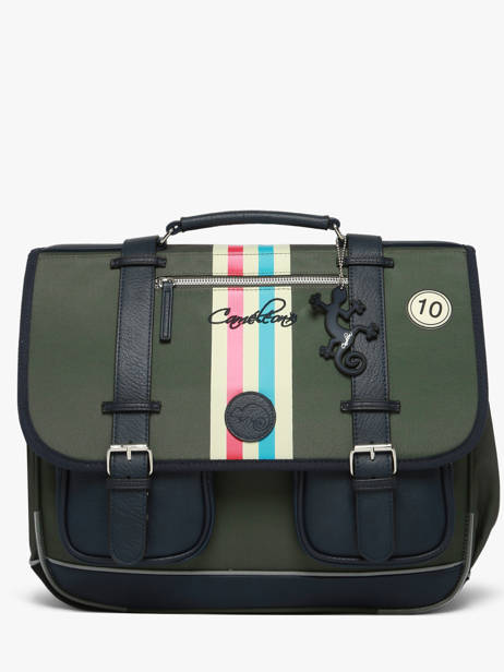 Cartable Urban Vintage 3 Compartiments Sixties Driver pour enfants CE2, CM1, CM2 - Melisac