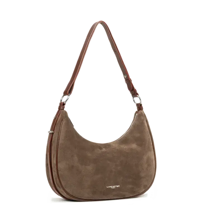 Grand Sac Besace Lancaster Suède 480-082 : Cuir Velours Lancaster