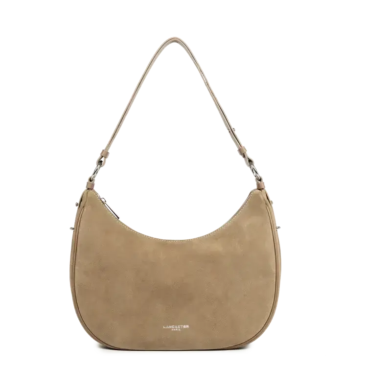 Grand Sac Besace Lancaster Suède 480-082 : Cuir Velours Lancaster