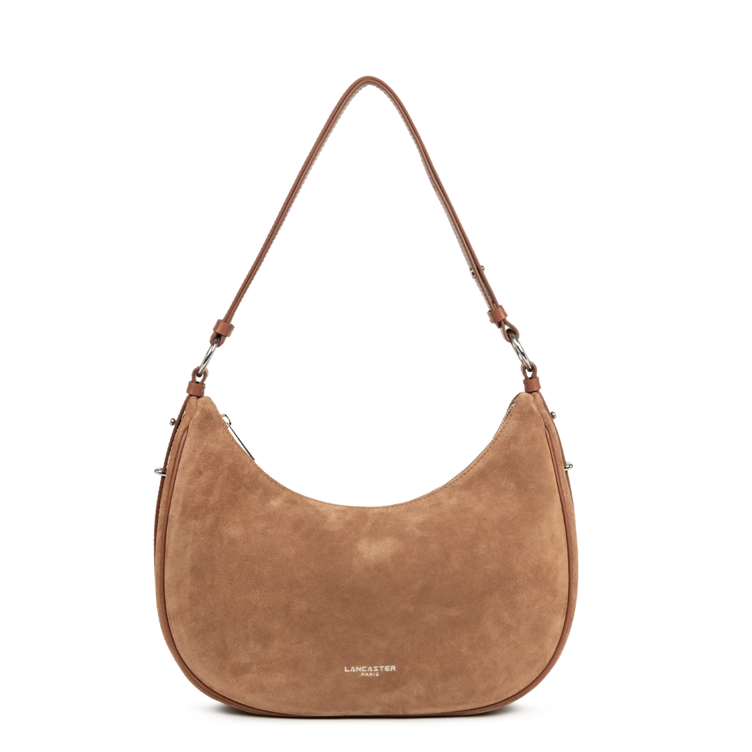 Grand Sac Besace Lancaster Suède 480-082 : Cuir Velours Lancaster