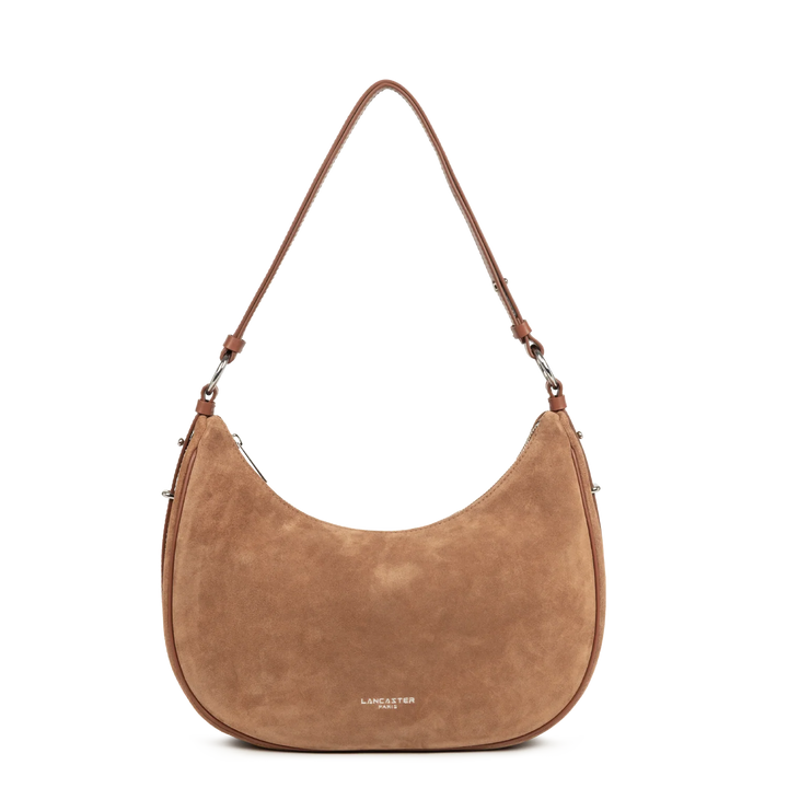 Grand Sac Besace Lancaster Suède 480-082 : Cuir Velours Lancaster