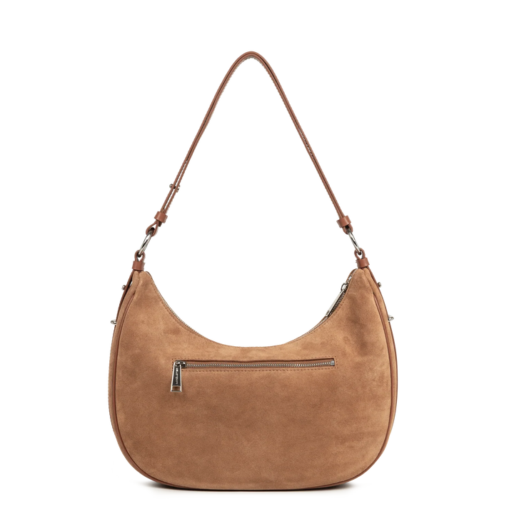 Grand Sac Besace Lancaster Suède 480-082 : Cuir Velours Lancaster