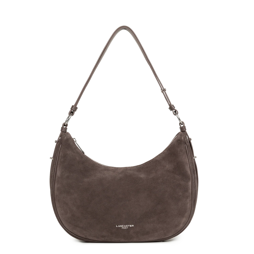 Grand Sac Besace Lancaster Suède 480-082 : Cuir Velours Lancaster