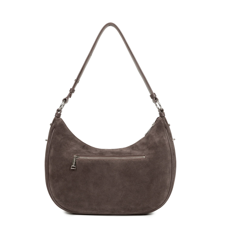 Grand Sac Besace Lancaster Suède 480-082 : Cuir Velours Lancaster
