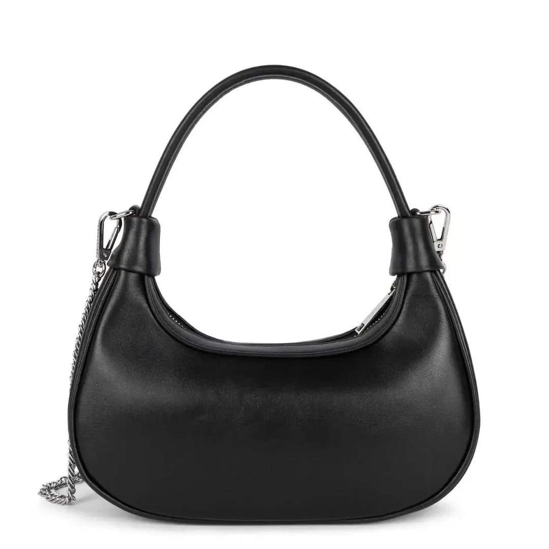 Mini Sac Hobo Lancaster Suave Aura 531-030 - Mini Sac Hobo Lancaster Suave Aura 531-030 - Noir Melisac -Reims