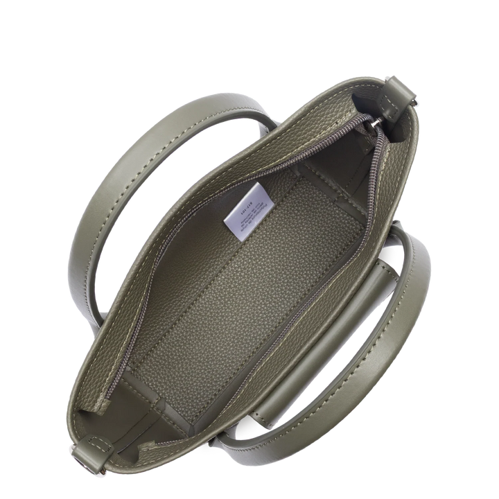 Mini sac cabas à bandoulière en cuir marron Lancaster Maya Double 517-101
