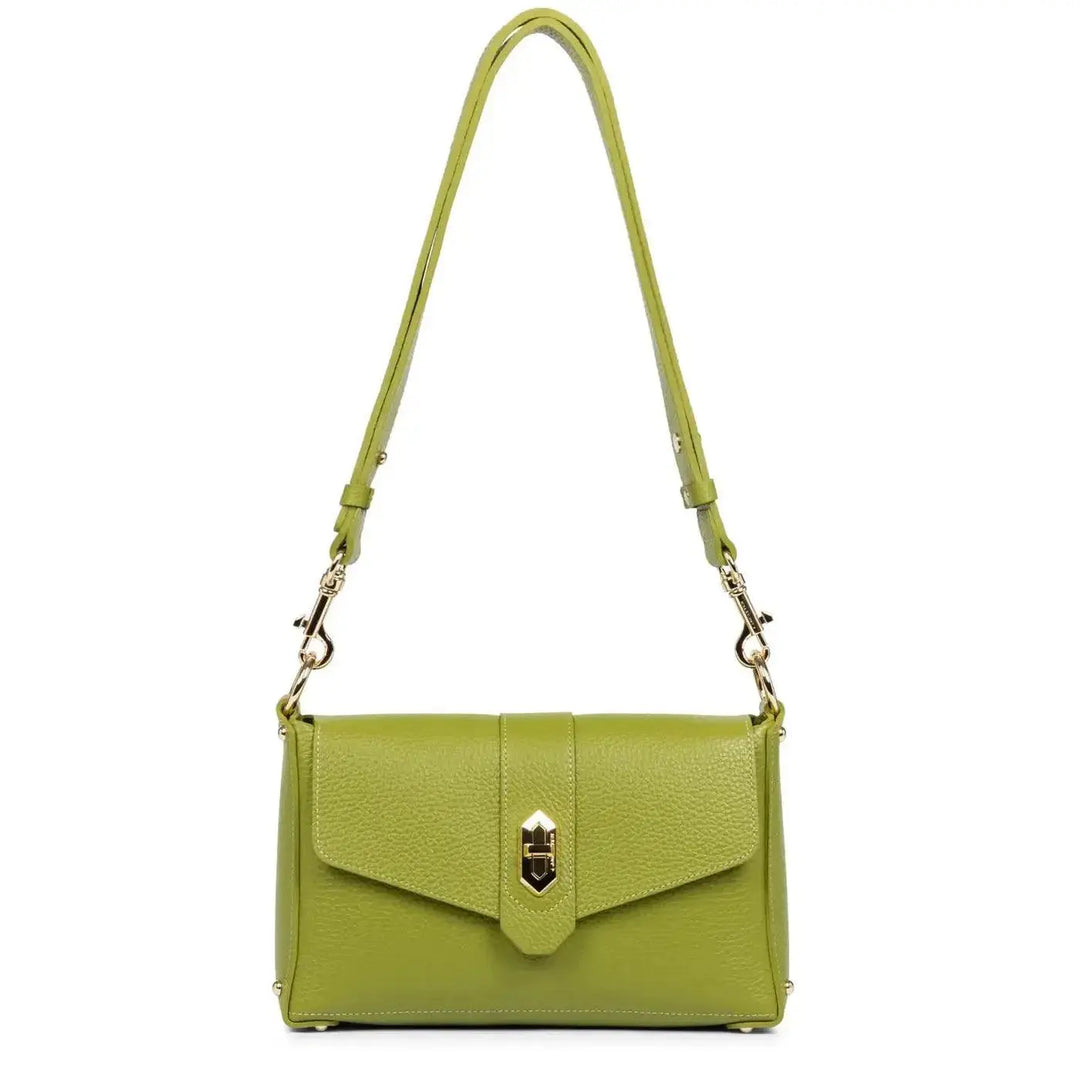 Petit Sac Trotteur Lancaster Top Double 470-53 - Petit Sac Trotteur Lancaster Top Double 470-53 - Olive in Céleri Melisac -Reims