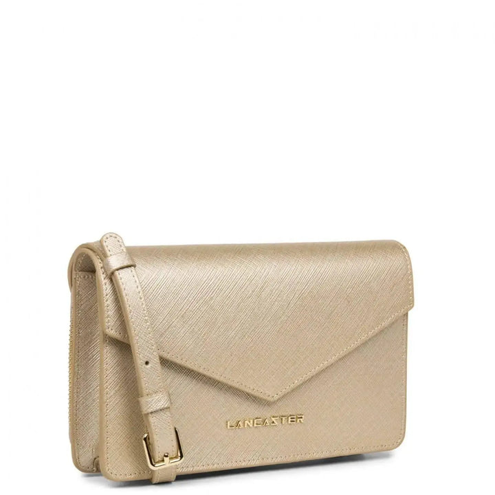 Pochette Lancaster Saffiano Signature 527-29 - Pochette Lancaster Saffiano Signature 527-29 - Champagne Melisac -Reims