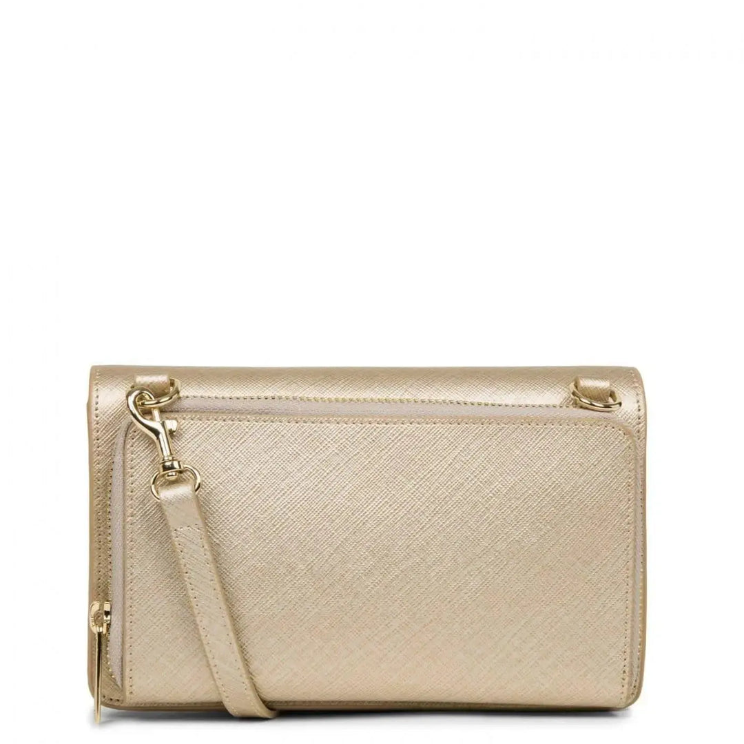 Pochette Lancaster Saffiano Signature 527-29 - Pochette Lancaster Saffiano Signature 527-29 - Champagne Melisac -Reims